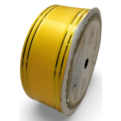 Reben PP Fancy Pepejal Light Orange Emas - 1 Gulungan 38MM