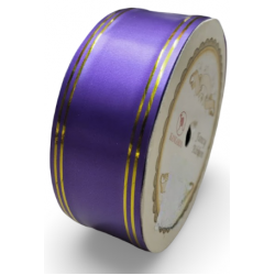Reben PP Fancy Pepejal Purple Emas - 1 Gulungan 38MM