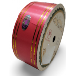 Reben PP Fancy Pepejal Red Emas - 1 Gulungan 38MM