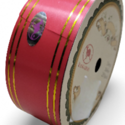 Reben PP Fancy Pepejal Red Emas - 1 Gulungan 38MM