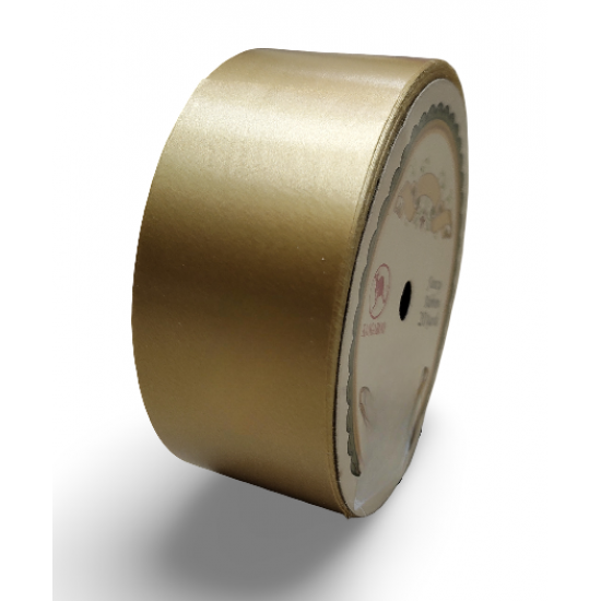 Reben PP Fancy Pepejal Plain Champagne  Emas - 1 Gulungan 38MM