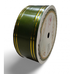 Reben PP Fancy Pepejal Plain Forest Green Emas - 1 Gulungan 38MM