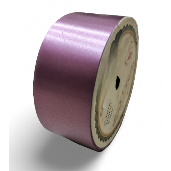 Reben PP Fancy Pepejal Plain Mauve Emas - 1 Gulungan 38MM