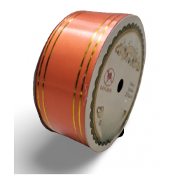 Reben PP Fancy Pepejal Coral Emas - 1 Gulungan 38MM