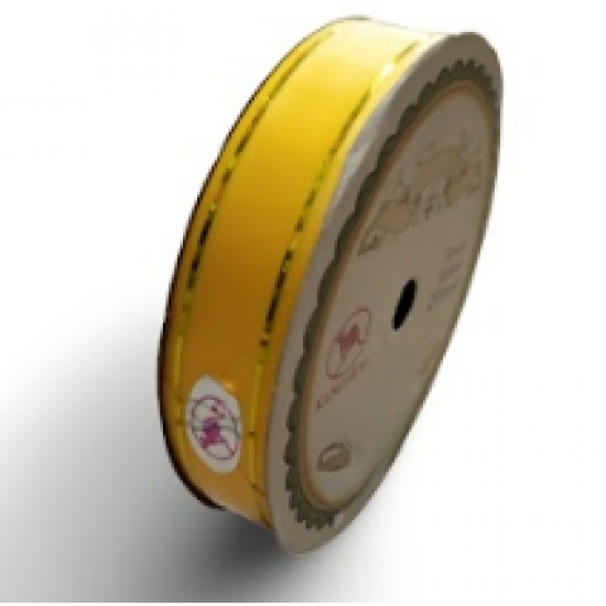 Pepejal PP Fancy Reben Plain Gold Oren Muda Light Orange Emas - 1 Roll 19MM