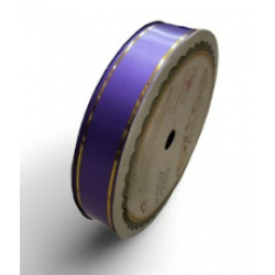 Pepejal PP Fancy Reben Plain Gold Violet Emas - 1 Roll 19MM