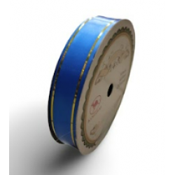 Pepejal PP Fancy Reben Plain Gold Cornflower Blue Emas - 1 Roll 19MM