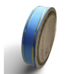 Pepejal PP Fancy Reben Plain Gold Biru Muda Emas - 1 Roll 19MM