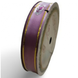 Pepejal PP Fancy Reben Plain Mauve Emas - 1 Roll 19MM