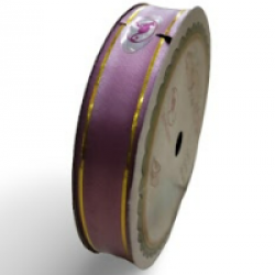 Pepejal PP Fancy Reben Plain Mauve Emas - 1 Roll 19MM