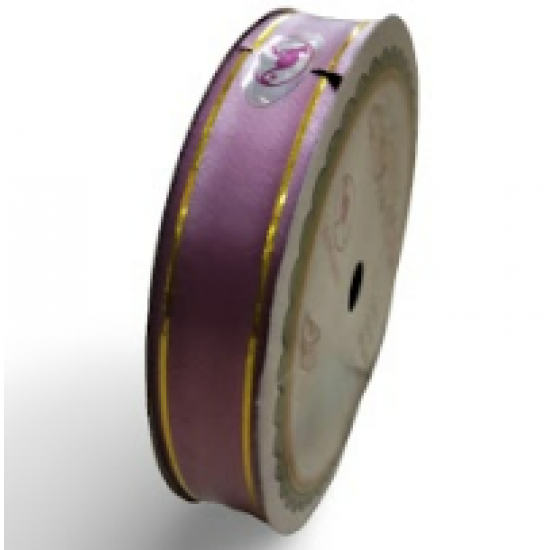 Pepejal PP Fancy Reben Plain Mauve Emas - 1 Roll 19MM