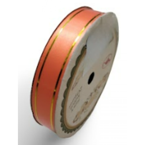 Pepejal PP Fancy Reben Plain Coral Emas - 1 Roll 19MM