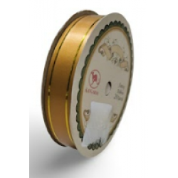 Pepejal PP Fancy Reben Plain Coklat Emas - 1 Roll 19MM