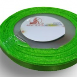 Reben Satin Warna Pepejal Green Flash - #251