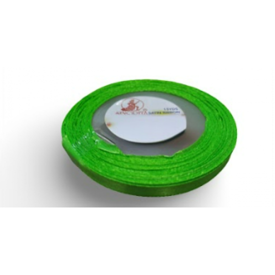 Reben Satin Warna Pepejal Green Flash - #251