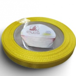 Reben Satin Warna Pepejal Daffodil - #3