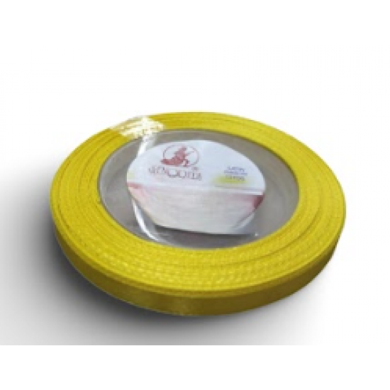 Reben Satin Warna Pepejal Daffodil - #3