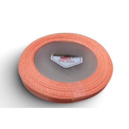 Reben Satin Warna Pepejal Neon Coral - #F110