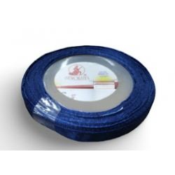 Reben Satin Warna Pepejal Navy Blue - #A13