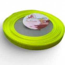 Reben Satin Warna Pepejal Neon Lime - #535