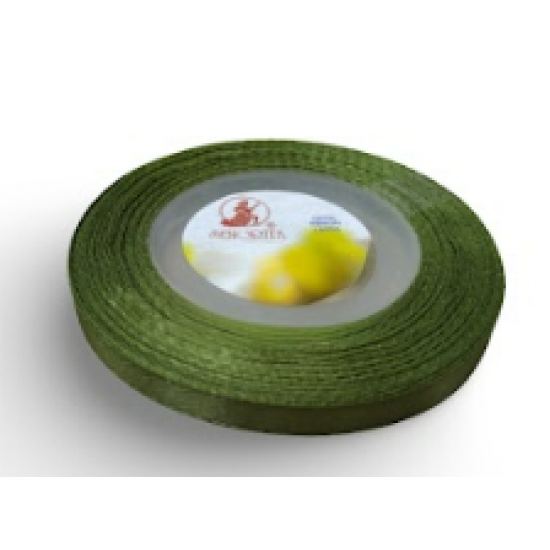 Reben Satin Warna Pepejal Olivine - #209