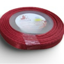 Reben Satin Warna Pepejal Red - #28