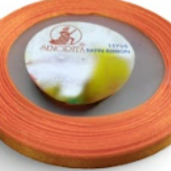 Reben Satin Warna Pepejal Tangerine - #6