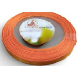 Reben Satin Warna Pepejal Tangerine - #6