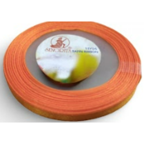 Reben Satin Warna Pepejal Tangerine - #6