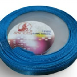 Reben Satin Warna Pepejal Vivid Blue - #24