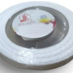 Reben Satin Warna Pepejal White - #WHT