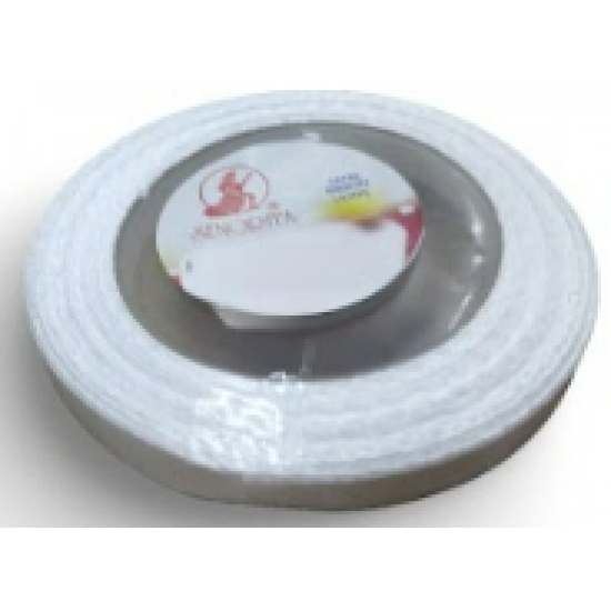 Reben Satin Warna Pepejal White - #WHT