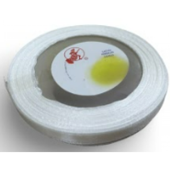 Reben Satin Warna Pepejal White smoke - #01A