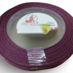 Reben Satin Warna Pepejal Wine - #818