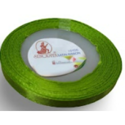 Reben Satin Warna Pepejal Yellow Green - #237