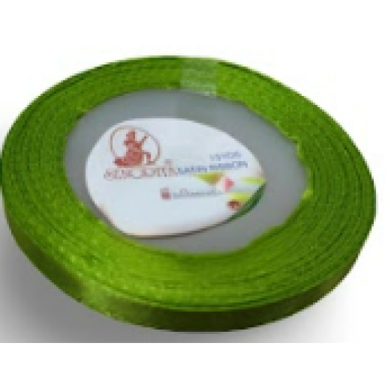 Reben Satin Warna Pepejal Yellow Green - #237