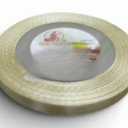 Reben Satin Warna Pepejal Lemon Chiffon - #51