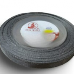 Reben Satin Warna Pepejal Metal Gray - #805