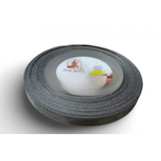 Reben Satin Warna Pepejal Metal Gray - #805