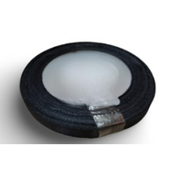 Reben Satin Warna Pepejal Black - #BLK