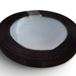 Reben Satin Warna Pepejal Black Coffee - #225