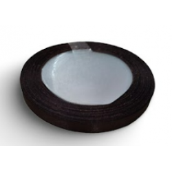 Reben Satin Warna Pepejal Black Coffee - #225