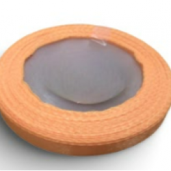 Reben Satin Warna Pepejal Bright Orange - #F107