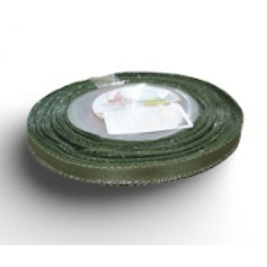 Reben Satin Tepi Perak Asparagus - #803S