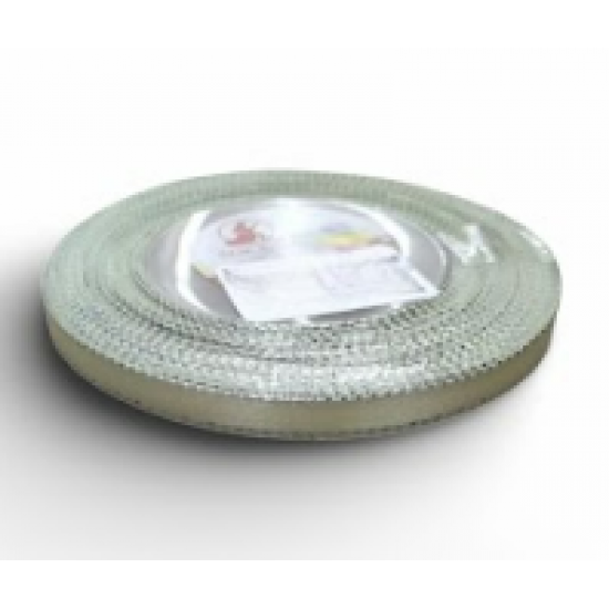 Reben Satin Tepi Perak Beige - #821S