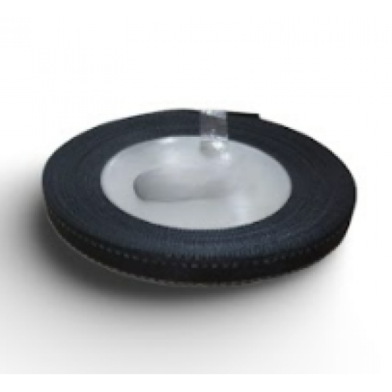 Reben Satin Tepi Perak Black - #BLKS