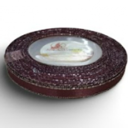 Reben Satin Tepi Perak Cinnabar - #809S