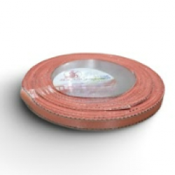 Reben Satin Tepi Perak Coral - #08S