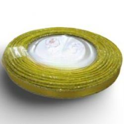 Reben Satin Tepi Perak Daffodil - #3S