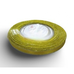 Reben Satin Tepi Perak Daffodil - #3S